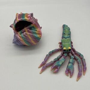 3D printed Hermit Crab  Fidget Toy Fun Collectible Stress Re…